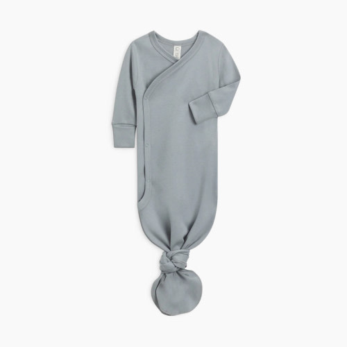 Colored Organics Wrap Gown - Mist, Newborn