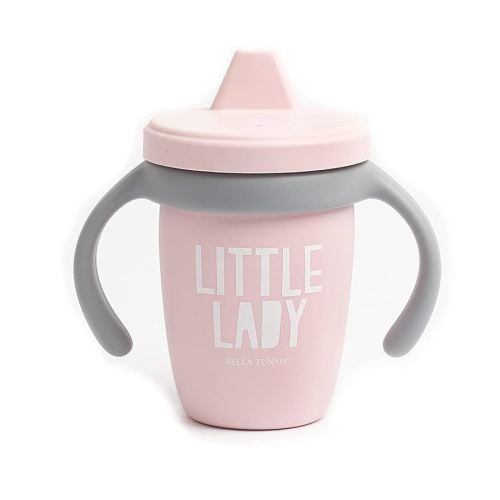 Sippy Cup by Bella Tunno, Silicone Training Cup with Transition Handles for Infants, Toddlers & Kids, Babies 6-12 Months & Toddlers 1-3 Years, Boys & Girls, Little Lady, 8 oz