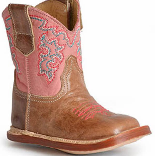 Roper Infant Girls Cowbabies Parker Western Boots - Broad Square Toe