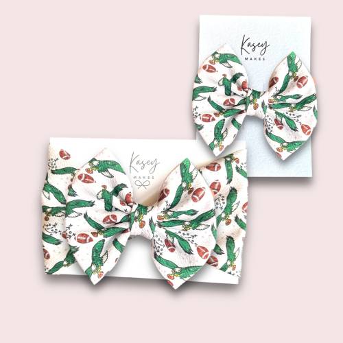 RETRO BIRD Philadelphia Eagles Inspired Bows | Kelly Green Eagles| Philadelphia| Headbands, Scrunchies, Headwraps and Infant Nylon Bows