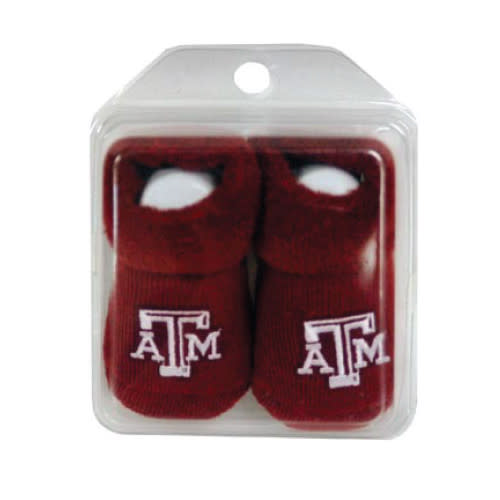 Infant Logo Booties - Maroon - The Warehouse at C.C. Creations