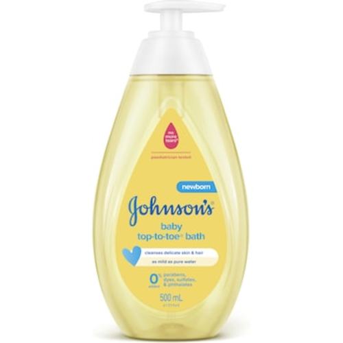 Johnson's Top-To-Toe Baby Bath 500ml | Woolworths