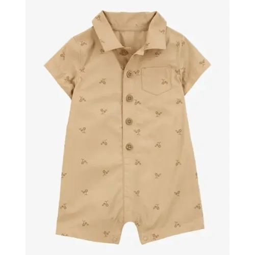 Baby Button-Front Romper - Carter's | Carter's