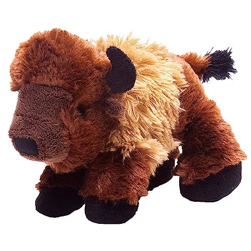 Wild Republic Bison Plush, Stuffed Animal, Plush Toy, Gifts for Kids, Hug’Ems 7"
