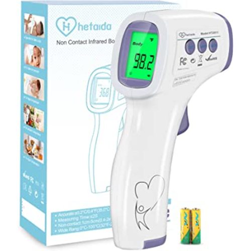 Digital Thermometer for Adults and Kids, No Touch Forehead Thermometer for Baby, 2 in 1 Body Surface Mode Infrared Thermometer with Fever Alarm and Instant Accuracy Readings