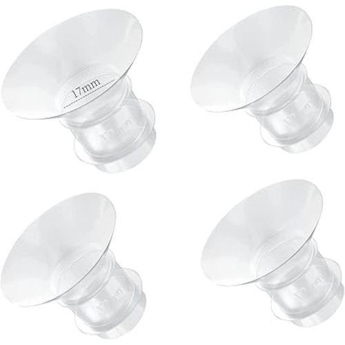 Flange Inserts 17mm for Medela,Spectra 24mm Shields/Flanges,Compatible with Momcozy S12 Pro/S9 Pro/S9/S12 Wearable Breast Pump,Reduce 24mm Nipple Tunnel Down to 17mm,4PCS