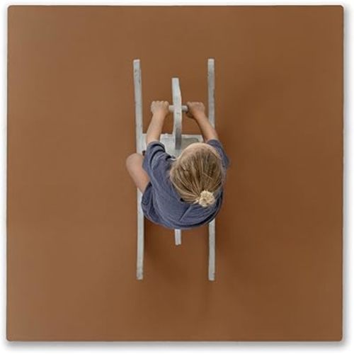 Toddlekind Solid Color Foam Play Mat 4x4 Baby Playmat. Stylish, Non-Toxic, Odorless, Plain Design Puzzle Play Mat 0m+ (Camel)