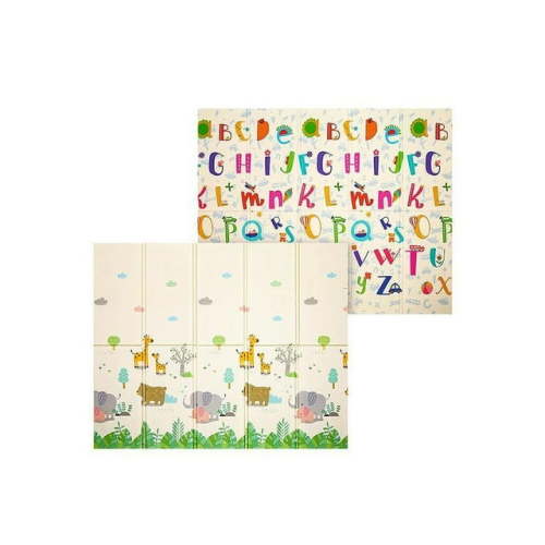 Extra Large Baby Crawling Mat,Foam Folding Play Mat Reversible Baby Crawling Mat, Non Toxic Waterproof for Picnic Outdoor Playroom