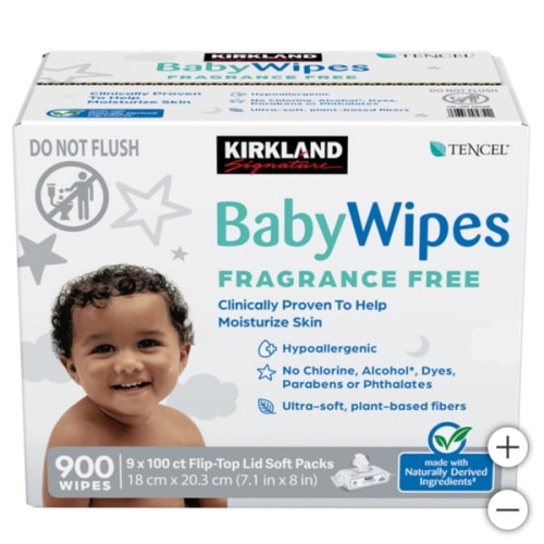 Kirkland Signature Baby Wipes, Fragrance Free, 900 ct | Costco