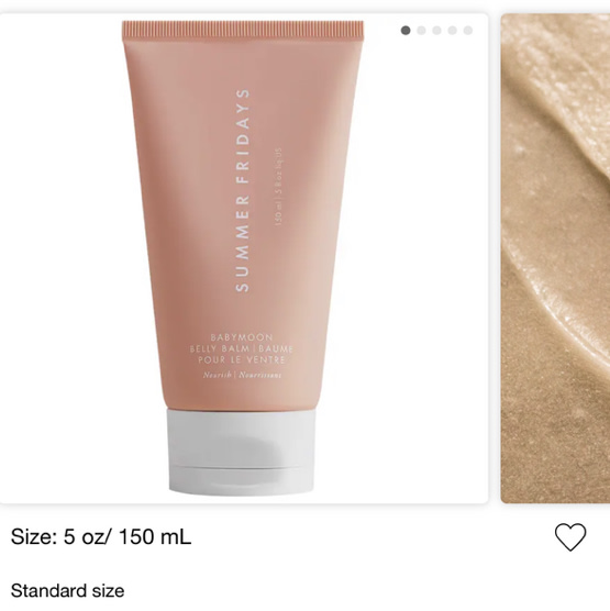 Babymoon Belly Balm - Summer Fridays | Sephora