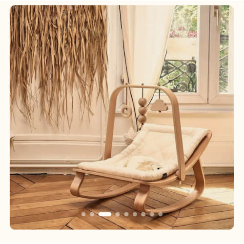 LEVO Baby Rocker in natural wood – Charlie Crane Paris