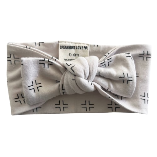 Knot Bow, Natural/Black Geo
