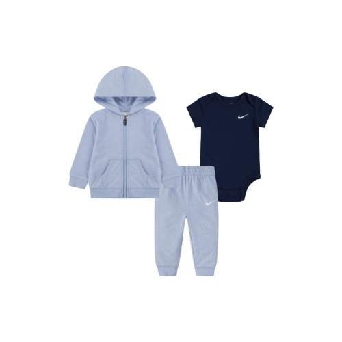 Zip Hoodie, Bodysuit & Joggers Set, 6M