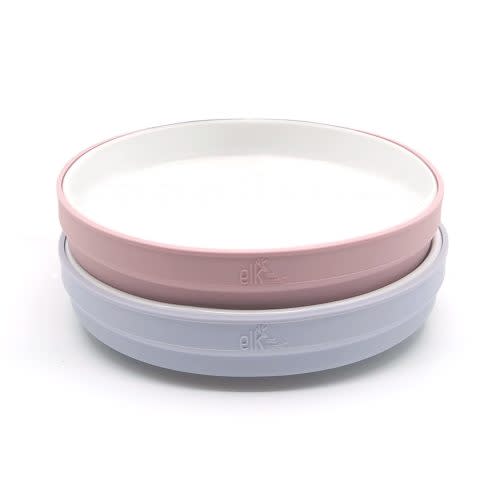 7.8"/20cm Porcelain White Plates with Silicone Sleeves