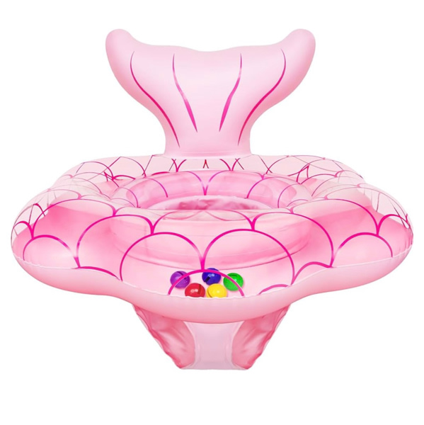 Amazon.com: 25.6" Extra-Wide Baby Pool Float for 6-36 Months, Anti-Flip Safety Mermaid Toddler Swimming Float, Inflatable Swim Trainer, Infant Swim Floats, Toddler Floaties, Kids Beach Toys Summer Essentials