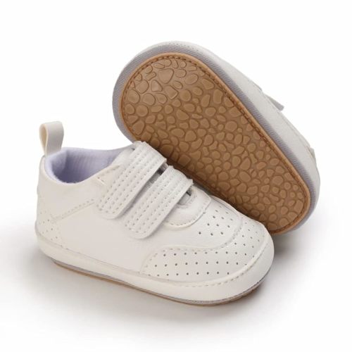 Clowora Baby Boys Girls Shoes Non-Slip Rubber Sole Sneakers Infant First Walking Toddler Crib Shoes Newborn Loafers Flats.