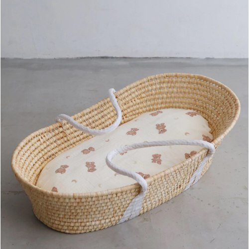 Moses Basket + Baby Lounger Pillow (Double Gauze)