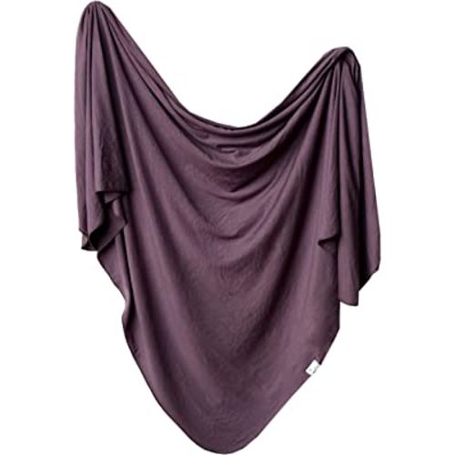 Copper Pearl Baby Swaddle Blanket - Wearable Premium Knit Baby Blanket, Large Soft Stretchy Receiving Blankets for Baby Boy and Girl, Swaddles for Newborn, Infant, and Toddler (Plum)