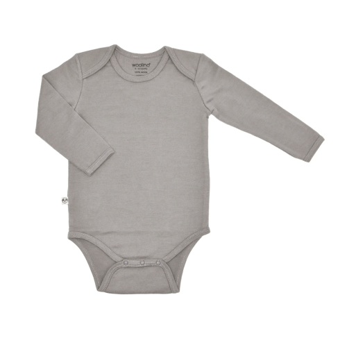 Baby Bodysuit, Long Sleeve, Merino Wool