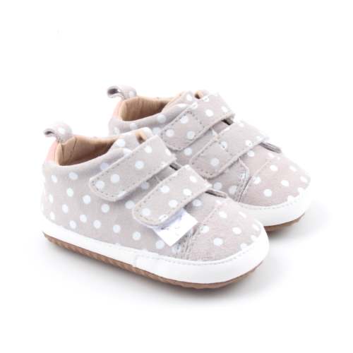 Little Love Bug Casual Polka Dot & Pink First Walker Shoe