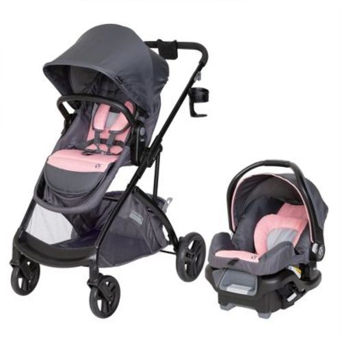 Baby Trend Modular Stroller Sonar Switch Travel System With Ally Infant Car Seat With Parent-facing, Forward-facing Configurations, Desert Pink