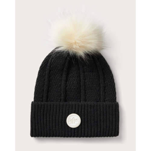 Baby Willow Pom Beanie in Black