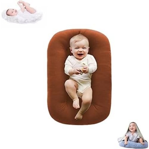 Baby Lounger Snuggle Me Lounger for Infants 0-12 Months, Bionic Design Baby Nest Sleeper Baby Lounger Soft Organic Cotton Breathable Lounger (B)