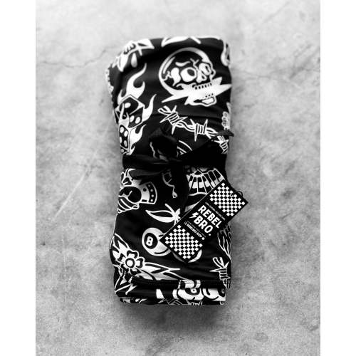 Bamboo Stretch Swaddle in Bad Boy [Midnight Edition]