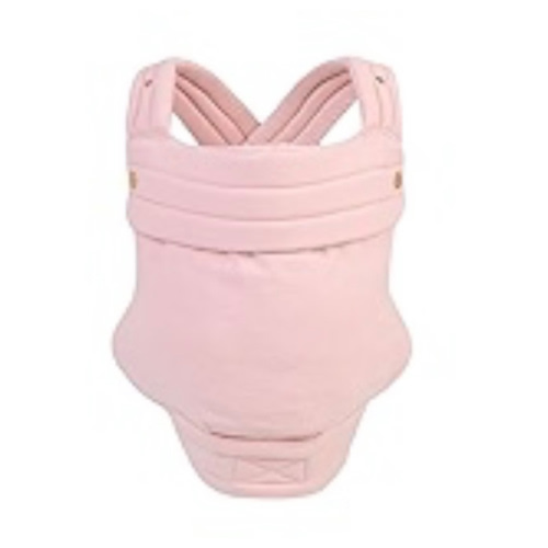 Mabē Monarch Ergonomic Baby Carrier – Premium Cotton Soft Structured Newborn to Toddler Carrier with Hip-Healthy Design, 3 Carry Positions (7-35lbs), Lightweight & Breathable, (Blush Dawn)