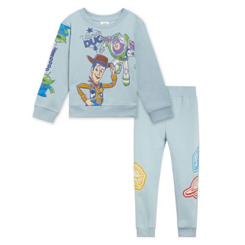 Disney Toy Story Woody Buzz Lightyear Alien Toddler Boys Fleece Sweatshirt And Jogger Pants Outfit Set Pale Blue 2t