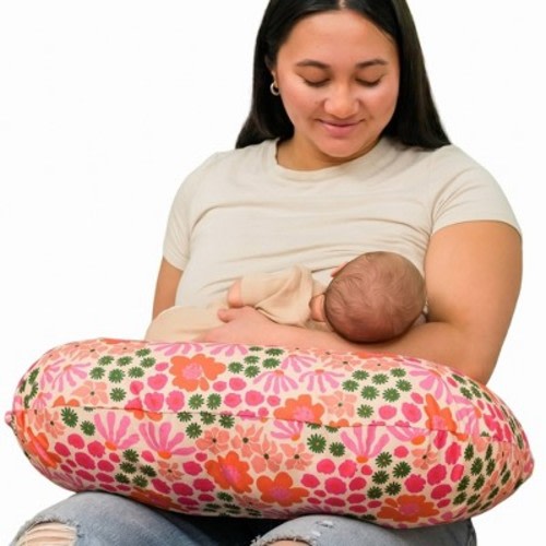 Boppy New Nursing Pillow - Pink Tropical Flowers