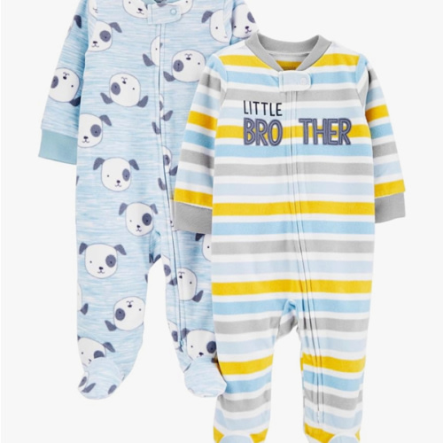 Simple Joys by Carter's baby-boys 2-pack Fleece Footed Sleep and PlayBaby and Toddler Sleepers