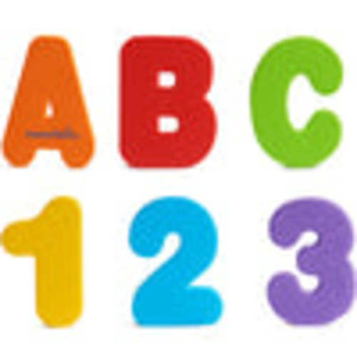 Learn Bath Letters & Numbers, Primary, 36ct | Munchkin
