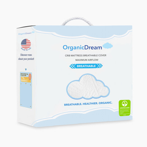Organic Dream Organic Cotton Crib Mattress Cover - White