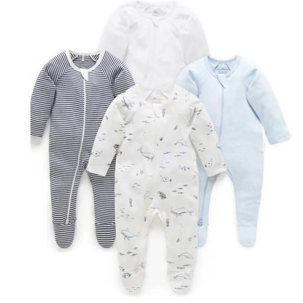 Pure baby Zip Growsuit