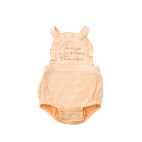 Far More Precious Than Rubies Ruffeled Romper – OUR HOUSE ABOVE