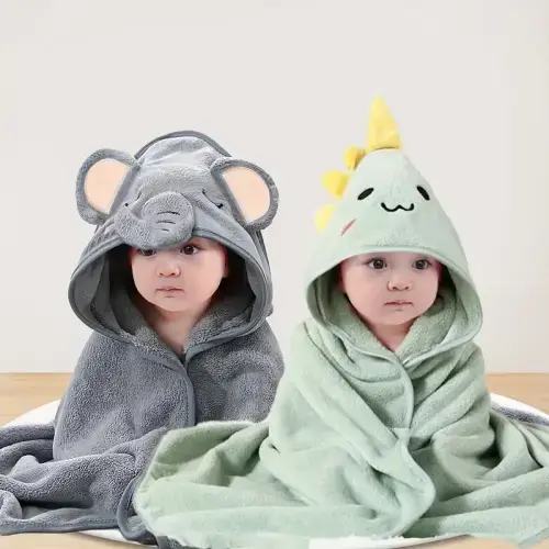 Hooded bath towels