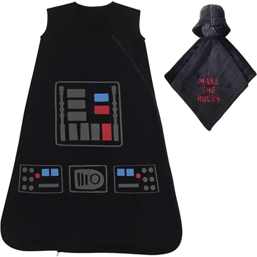 Lambs & Ivy Star Wars Darth Vader Wearable Blanket & Lovey Baby Gift Set - 2pc