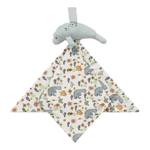 Bamboo Viscose Baby Lovey Manatee Ocean Plush Stuffed Animal – Emerson and Friends