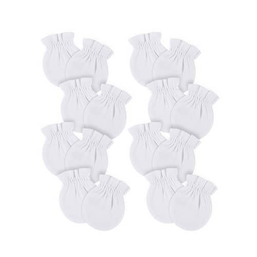 Gerber Baby Boy or Girl Gender Neutral No Scratch Mittens, 8-Pack, (0-3M)
