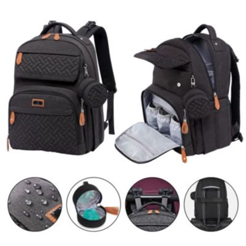 Kids Diaper Bag Backpack Versatile Bag Travel Mummy Bag with Changing Pad & Accessories
