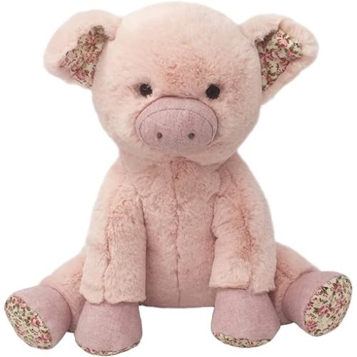 MON AMI Rosalie The Pig Stuffed Animal – 12”, Pink Pig Plush Stuffed Toy, Piggy Plush, Great Gift for Kids of All Ages