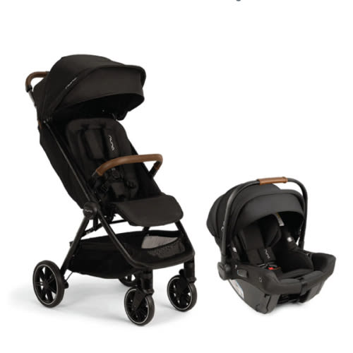 Nuna TRVL LX + PIPA urbn Travel System in Caviar