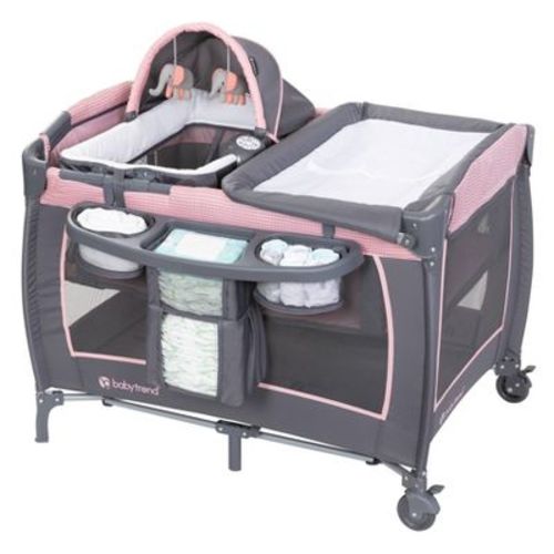 Baby Trend Lil Snooze Deluxe Iii Nursery Center Playard - Cozy Pink