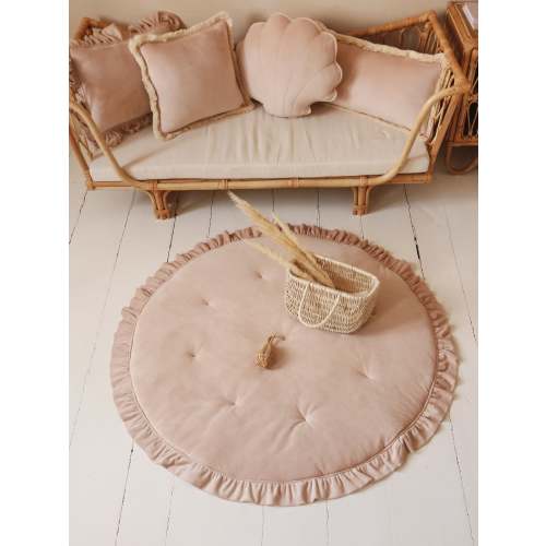 Soft Velvet “Latte” Mat with Frill