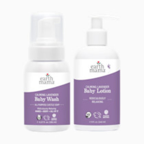Earth Mama Baby Bath Bundle - Calming Lavender