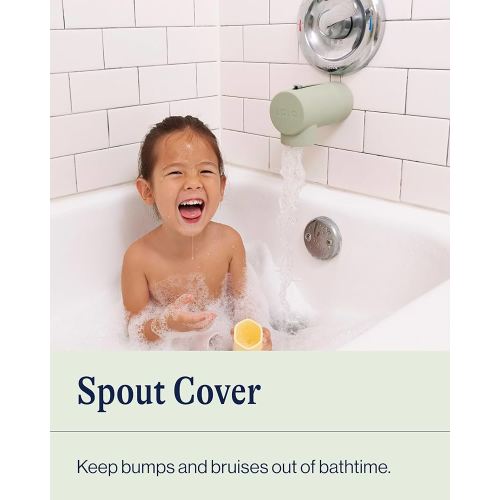 Amazon.com : Lalo Spout Cover – BPA-Free Silicone Bath Spout Safety Cover for Babies & Toddler, Fits Most Faucets, Soft & Durable Silicone Bathtub Faucet Cover, Easy to Clean - Sage : Baby