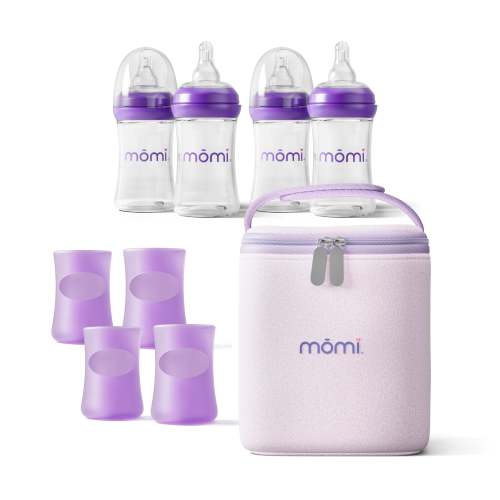 mōmi | on-the-go 4 bottle bundle (4oz) level 1 flow