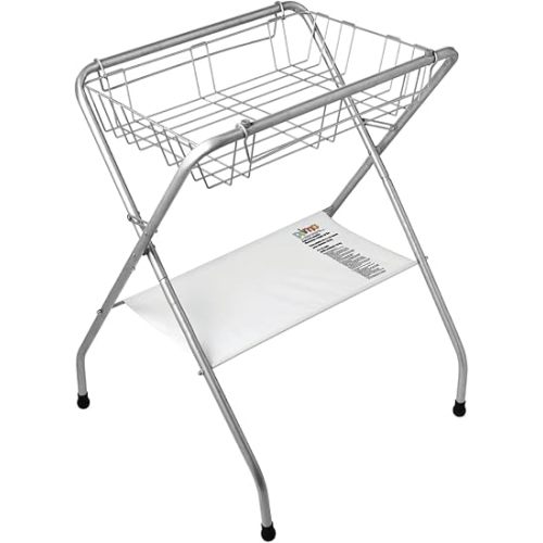 Primo Folding Bath Stand, Silver Gray