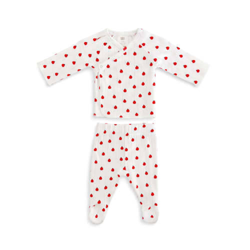 SpearmintLOVE Ladybug / Organic Pointelle Newborn Set - Ladybug / Organic Pointelle Newborn Set